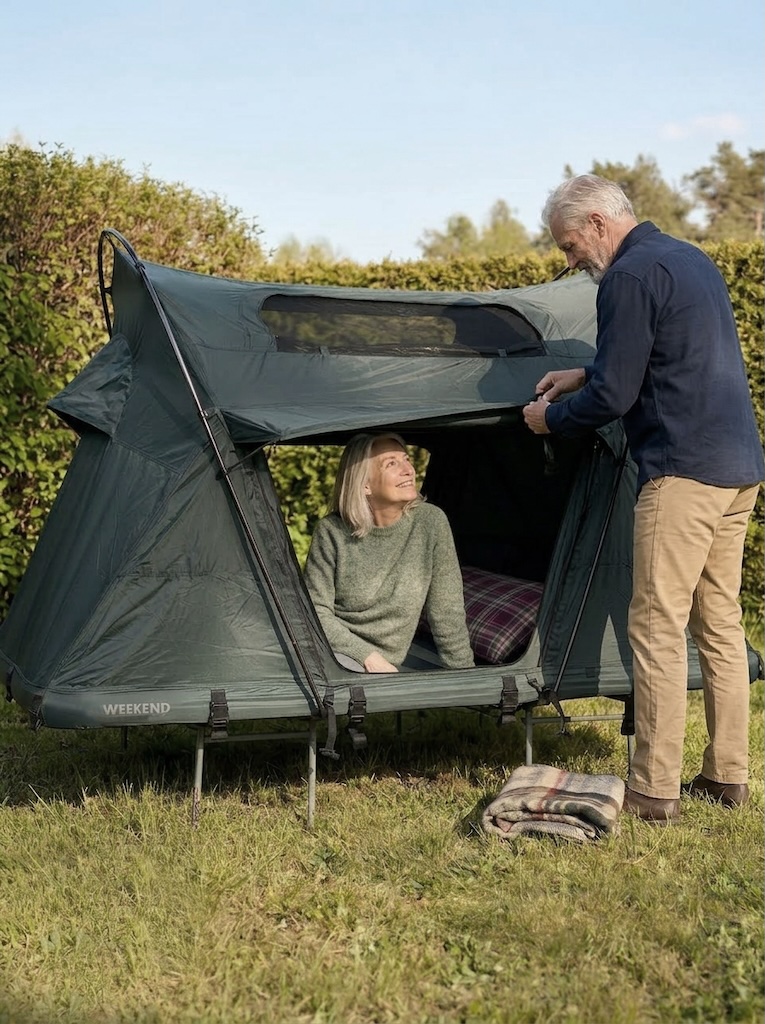 Camping 60+ mit dem WEEKEND Dachzelt